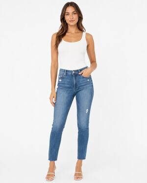 MOTHER The Stunner Ankle Fray Button Fly Jeans Size 27